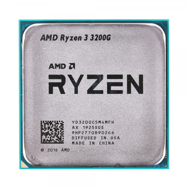 Центральный Процессор AMD RYZEN 3 3200G OEM (Picasso, 12nm, C4/T4/GPU8, Base 3,60GHz, Turbo 4,00GHz, Vega 8, L3 4Mb, TDP 65W, SAM4)