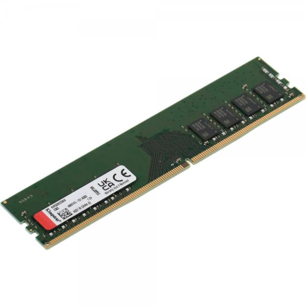Модуль памяти Kingston KVR32N22S8/8 8GB DDR4 3200 DIMM Non-ECC, CL22, 1.2V, 1Rx8, 1024x64, RTL (296068)