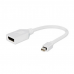 Переходник miniDisplayPort - DisplayPort, Cablexpert A-mDPM-DPF-001-W, 20M/20F, длина 16см, белый, пакет {100}