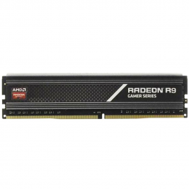 Модуль памяти AMD Radeon™ R9 Gamers Series Black Gaming Memory R9S48G3206U2S 8GB DDR4 3200 DIMM Non-ECC, CL16, 1.35V, Heat Shield, RTL, (183030) {40}