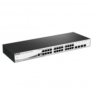Коммутатор D-Link DGS-1210-28/ME/A2B Управляемый коммутатор 2 уровня с 24 портами 10/100/1000Base-T и 4 портами 1000Base-X SFP, RTL {5} (427121) (455131)