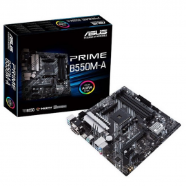 Материнская плата ASUS PRIME B550M-A AM4 mATX 4xDDR4 PCIEx16 2xPCIEx1 2xM.2 HDMI DVI VGA GLAN {10}