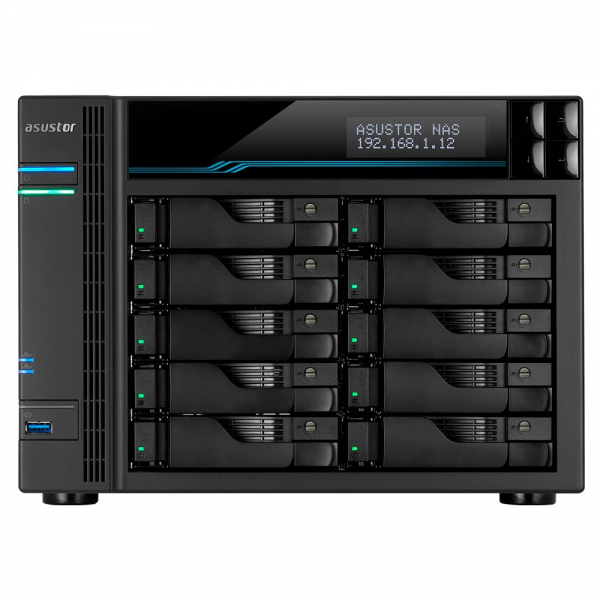 Платформа СХД ASUSTOR AS6510T 10 Bay (Max.18) 2xM.2 2x2.5GLAN 2x10GLAN 8GB (Max.64GB) DDR4 2xUSB {1} (831227)