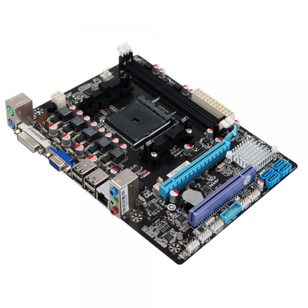 Материнская плата Esonic A88F2AL2, Socket FM2+, AMD A88, 2xDDR3-2133, D-SUB, DVI, 1xPCI-Ex16x, 1xPCI, 4xSATA3, 6 Ch Audio, Lan, 4xUSB3.0, 6xUSB2.0, 2xPS/2, mATX, RTL {20}