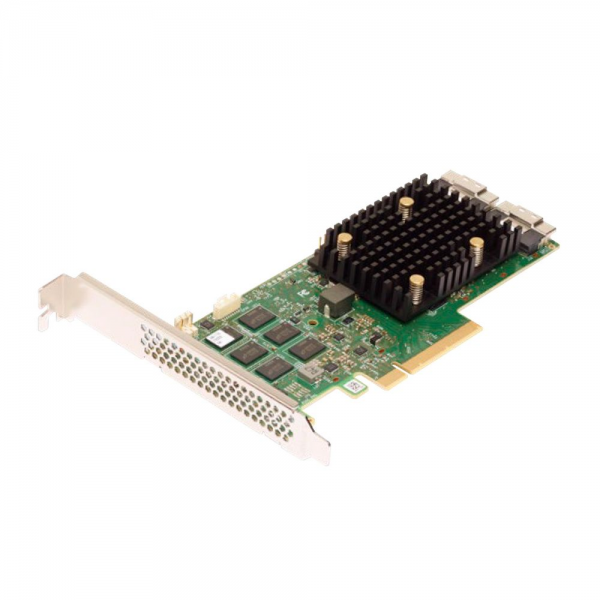HBA-адаптер Broadcom SAS 9500-16i SGL (05-50077-02 / 03-50077-02002) PCIe v4 x8 LP, Tri-Mode SAS/SATA/NVMe 12G HBA, 16port(2*int SFF8654), 3816 IOC, RTL {5} (007493)