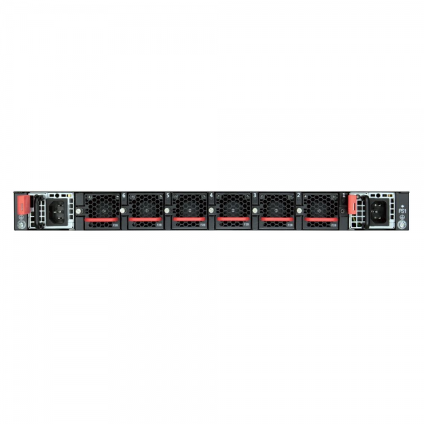 Коммутатор Edge-corE AS7726-32X-O-AC-F Edge-corE AS7726-32X, 32-Port 100G QSFP28 switch, ONIE software installer, Broadcom Trident III, Intel® Xeon® Processor D-1518, dual 100-240VAC 650W PSUs and 4 Fan Modules with power-to-port airflow, rack mount kit (