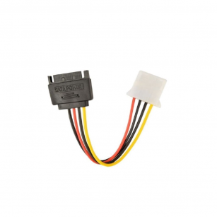Кабель Cablexpert CC-SATA-PS-M Кабель питания SATA Cablexpert 15см, sata 15pin/molex 4pin, пакет (086776)