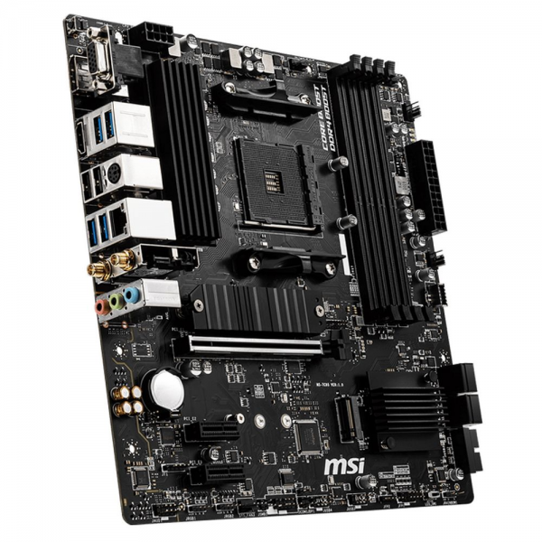 Материнская плата MSI B550M PRO-VDH WIFI B550, AM4, 4*DDR4, 1*PCIEx16, 2*PCIEx1, 2*M.2, 1*TypeC, 6*USB3.2Gen1, 6*USB2.0, 4*SATA3.0, 1G, VGA, DP, HDMI, M-ATX, RTL