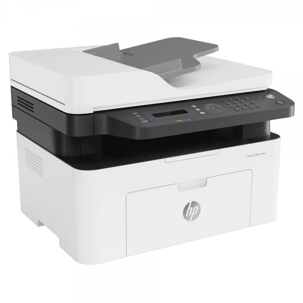 HP Laser 137fnw А4, МФУ, лазерное, черно-белое, 20стр/мин, 1200dpi, 600МГц, 128Мб, WiFi/USB/Ethernet, 500стр/картридж, (4ZB84A)