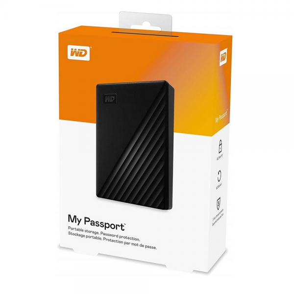 Жесткий диск внешний WD My Passport WDBYVG0020BBK-WESN 2TB 2,5" USB 3.0 black (D8B) RTL {6} (869476)