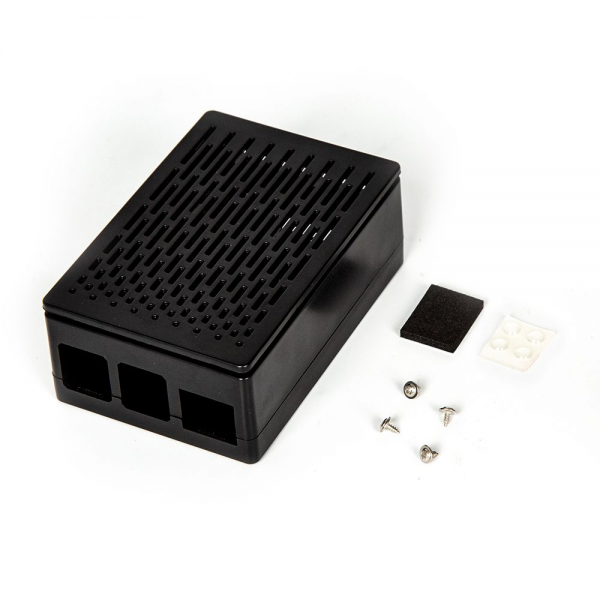 Корпус ACD RA509 Black ABS Case (Install 3010/3007 Fans or 3.5 Inch Touch Screen), совместим с креплением VESA Mount, for Raspberry PI 4B