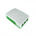 Корпус ACD RA601 White+Green ABS Case for Raspberry 4B