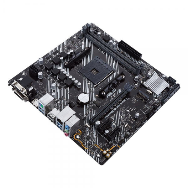 Материнская плата ASUS PRIME B450M-K II AM4 mATX 2xDDR4 PCI-Ex16 2xPCI-Ex1 M.2 HDMI DVI VGA GLAN