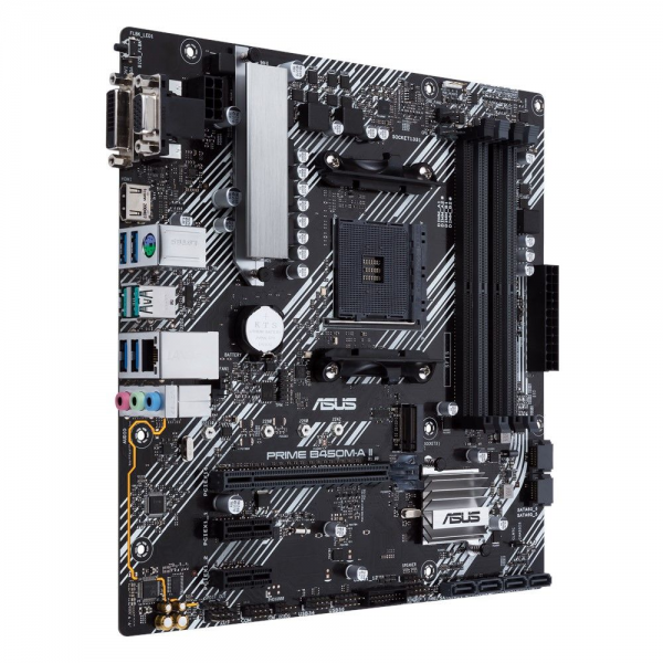 Материнская плата ASUS PRIME B450M-A II AM4 mATX 4xDDR4 PCI-Ex16 2xPCI-Ex1 M.2 HDMI DVI VGA GLAN (924986)