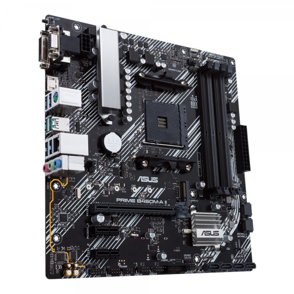 Материнская плата ASUS PRIME B450M-A II AM4 mATX 4xDDR4 PCI-Ex16 2xPCI-Ex1 M.2 HDMI DVI VGA GLAN (924986)