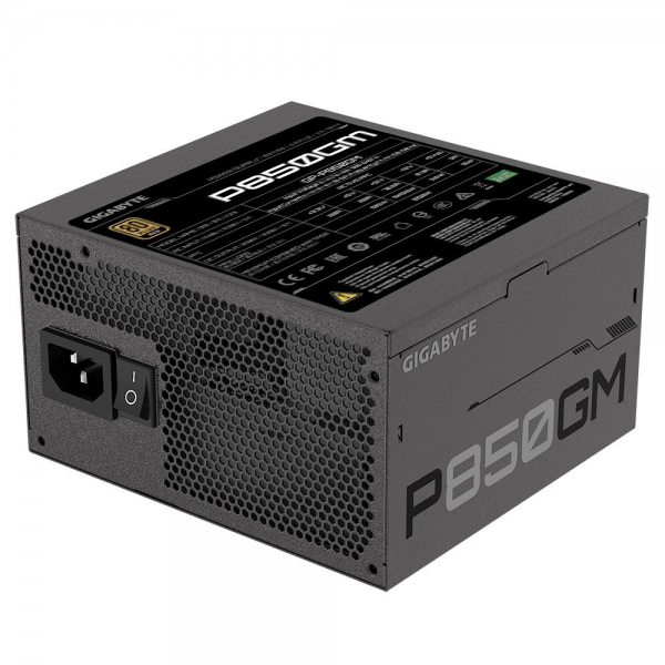 Блок питания Gigabyte P850GM GP-P850GM 850W, 80 Plus, Gold, Полностью модульный, RTL (551865)