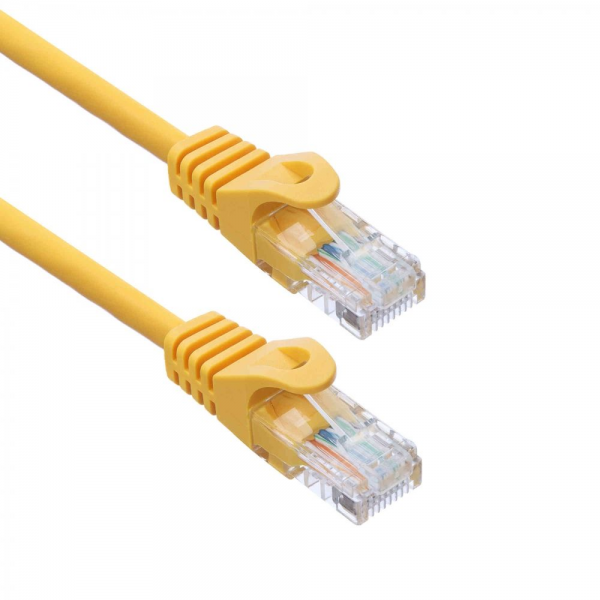 Патч-корд |ACD-LPU5E-5DY| Cat5e UTP 24AWG 4Pair, 7/0.18мм CCA Желтый, 0.5м, (741371)