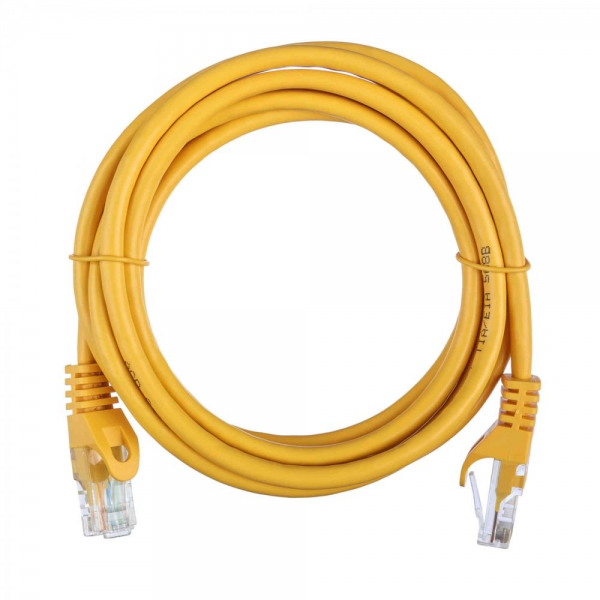 Патч-корд ACD-LPU5E-20Y Cat5e UTP 24AWG 4Pair, 7/0.18мм CCA Желтый,2.0м, (741524)