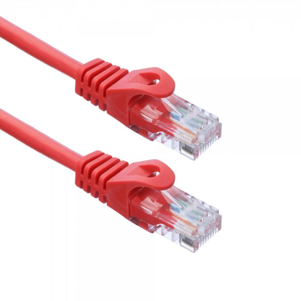 Патч-корд ACD-LPU5E-20R Cat5e UTP 24AWG 4Pair, 7/0.18мм CCA Красный, 2.0м, (741531)