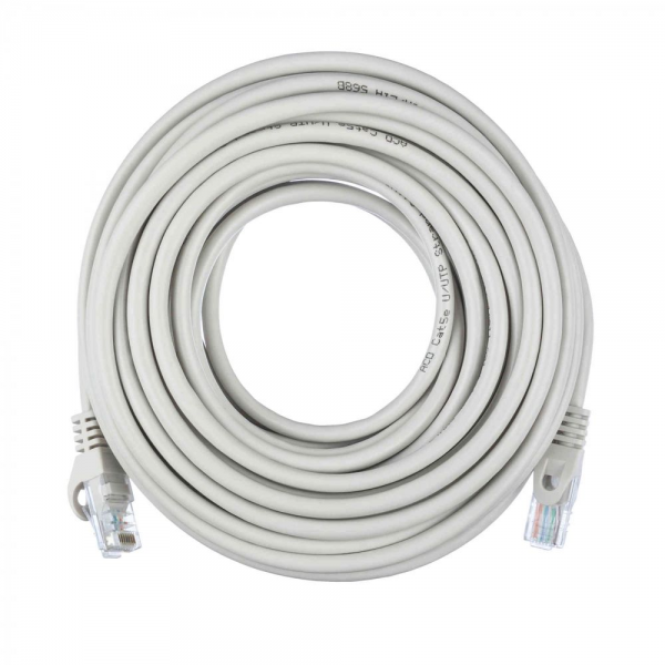 Патч-корд ACD-LPU5E-10M Cat5e UTP 24AWG 4Pair, 7/0.18мм CCA Серый, 10м, (741661)