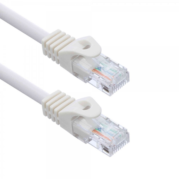 Патч-корд ACD-LPU5C-10W Cat5e UTP 24AWG 4Pair, 7/0.18мм CU Белый, 1.0м, (741746)