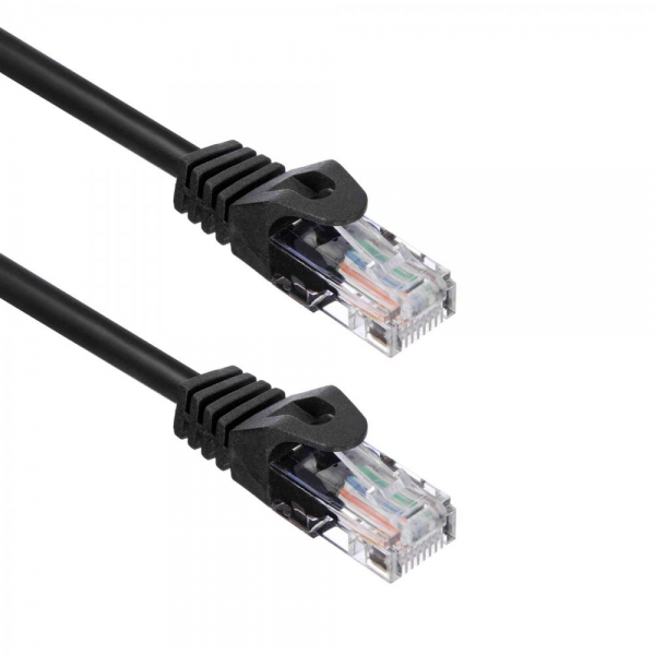 Патч-корд |ACD-LPU5C-20B| Cat5e UTP 24AWG 4Pair, 7/0.18мм CU Черный, 2.0м, (741777)