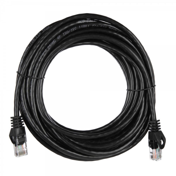 Патч-корд B |ACD-LPU5C-75B| Cat5e UTP 24AWG 4Pair, 7/0.18мм CU Черный, 7.5м (741821)