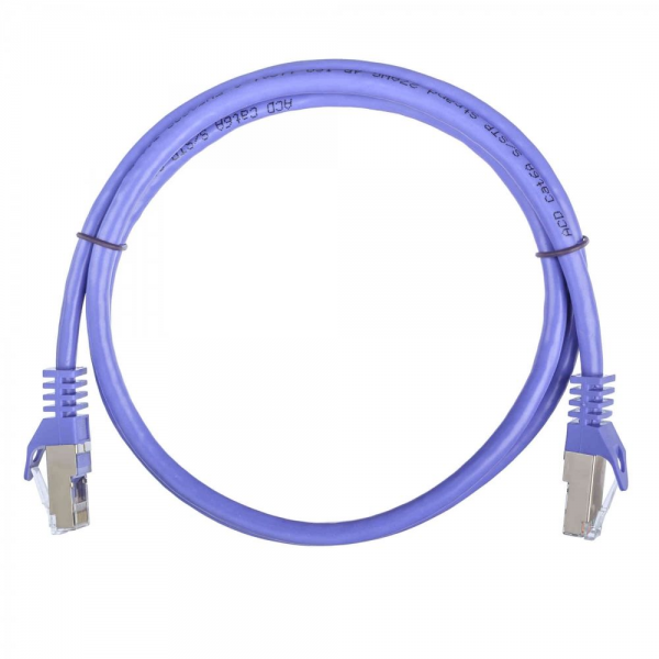 Патч-корд |ACD-LPS6A-10P| Cat6a SSTP, 27AWG,CU Фиолетовй, 1.0м, (741876)