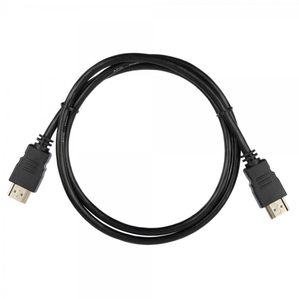 Кабель ACD-DHHM1-10B |ACD-DHHM1-10B| HDMI 1.4, Golden Plated,19m/19m, Черный, 1м (742163)