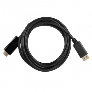 Кабель ACD-DDHM2-30B |ACD-DDHM2-30B| DisplayPort 1.2, DP-HDMI, Golden Plated, 20m/19m, Черный, 3м |ACD-DDHM2-30B| (742460)