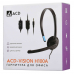 Гарнитура ACD-Call H100A |ACD-H100A-AB1| черная, mini jack 3.5mm, 1х динамик 40мм, поворотный |ACD-H100A-AB1| микрофон, управление на проводе, длина провода 1,6м (551929)