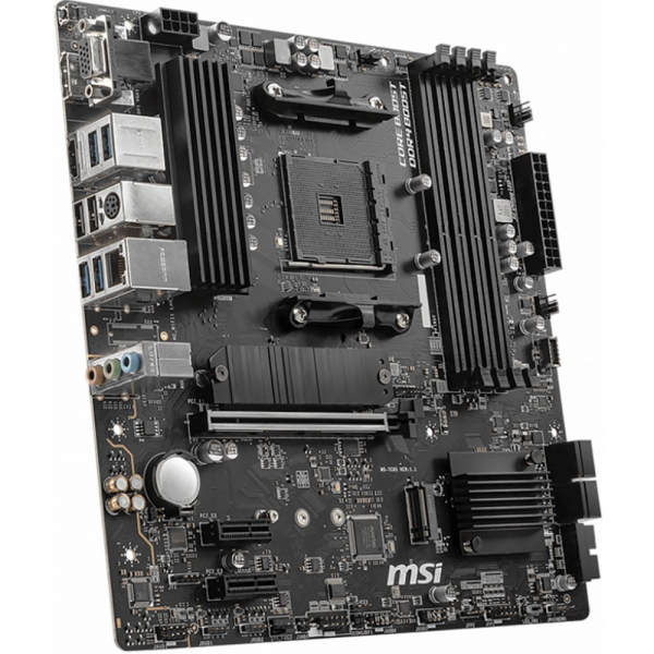 Материнская плата MSI B550M PRO-VDH B550, AM4, 4*DDR4, 1*PCIEx16, 2*PCIEx1, 2*M.2, 1*TypeC, , 6*USB3.2Gen1, 6*USB2.0, 4*SATA3.0, 1G, VGA, DP, HDMI, M-ATX, RTL