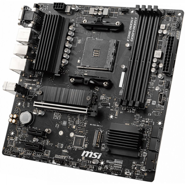 Материнская плата MSI B550M PRO-VDH B550, AM4, 4*DDR4, 1*PCIEx16, 2*PCIEx1, 2*M.2, 1*TypeC, , 6*USB3.2Gen1, 6*USB2.0, 4*SATA3.0, 1G, VGA, DP, HDMI, M-ATX, RTL