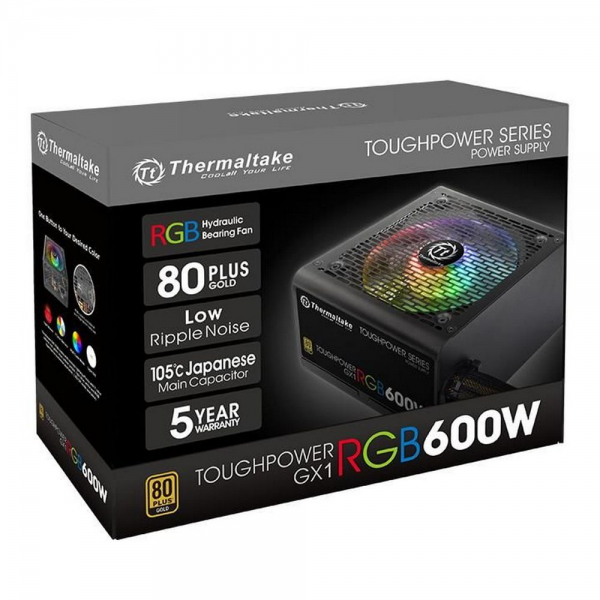 Блок питания Thermaltake Toughpower GX1 RGB 600 PS-TPD-0600NHFAGE-1 600W, 80 Plus Gold