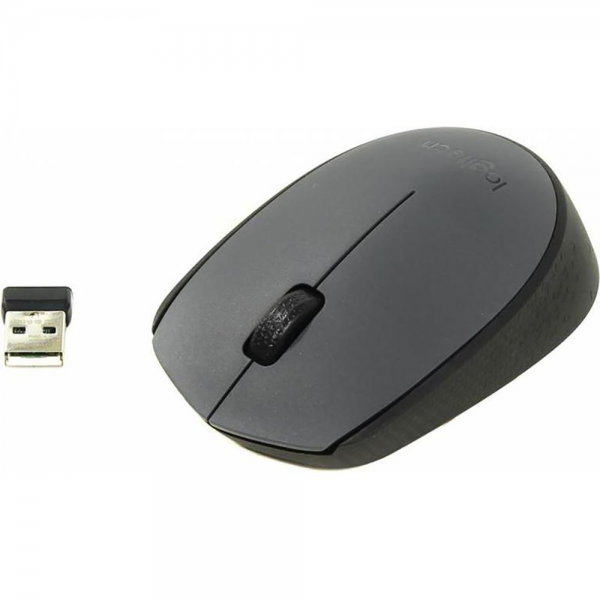Мышь беспроводная Logitech M170 Gray |910-004642| серая, оптическая, 1000dpi, 2.4 GHz, USB-ресивер, (062887) {10}