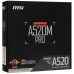 Материнская плата MSI A520M PRO A520, AM4, 2*DDR4, 1*PCIEx16, 2*PCIEx1, 1*M.2, 6*USB3.2Gen1, 6*USB2.0, 4*SATA3.0, 1G, VGA, DP, HDMI, M-ATX, RTL