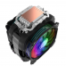 Вентилятор ALSEYE M120D (PLUS) Universal, 200W, Heat pipe 6mm*6, 120mm FAN 700;1900rpm, 73.75CFM, 41.2dBA, 8 LED, LED temperature cover RTL, (874289)