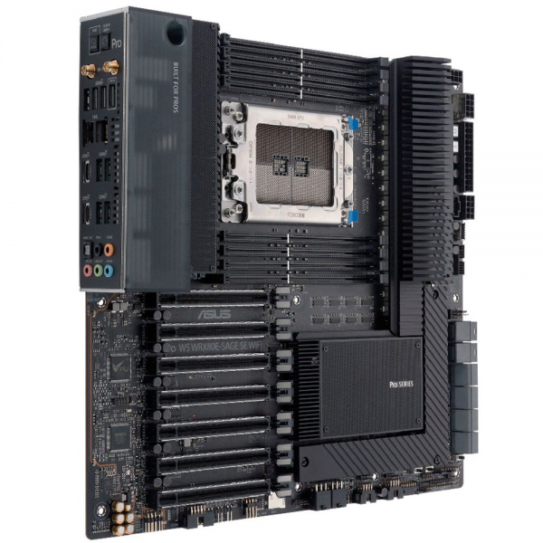 Материнская плата ASUS PRO WS WRX80E-SAGE SE WIFI SWRX8 EATX 8xDDR4 7xPCIEx16 3xM.2 2xUSB-C 10GLAN Wi-Fi 6 {3} (066262)