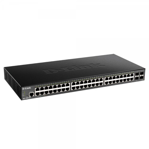 Коммутатор D-Link DGS-1250-52X/A1A L2 Smart Switch with 48 10/100/1000Base-T ports and 4 10GBase-X SFP+ ports {5} (443015)