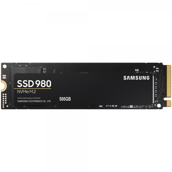 Твердотельный накопитель SSD Samsung 980 M.2 2280 Твердотельный накопитель SSD Samsung 980 M.2 2280 MZ-V8V500BW 500GB Client SSD PCIe Gen3x4 with NVMe, 3100/2600, IOPS 400/470K, MTBF 1.5M, 3D NAND TLC, 300TBW, 0,33DWPD, RTL