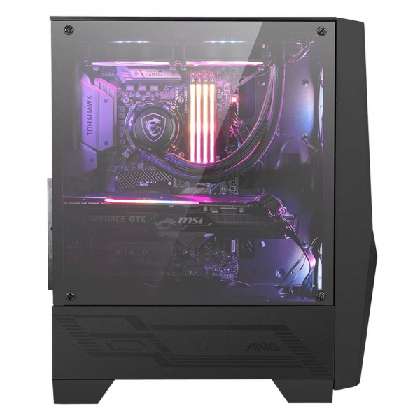 Корпус MSI MAG FORGE 100R Mid-Tower, ATX, 2xUSB 3.2, Audio I/O, 2x120mm ARGB Fan, 1x120mm black Fan, 6-ch Light controller, Front metal MESH, Up to 330mm GPU, Tempered Glass (676407)