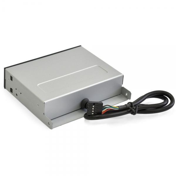 Картридер USB2.0 ExeGate CR-415 3.5", мультиформатный: CF/SD/MMC/MS/MS Duo/MS pro/T flash, черный, металл