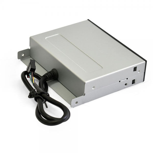 Картридер USB2.0 ExeGate CR-415 3.5", мультиформатный: CF/SD/MMC/MS/MS Duo/MS pro/T flash, черный, металл