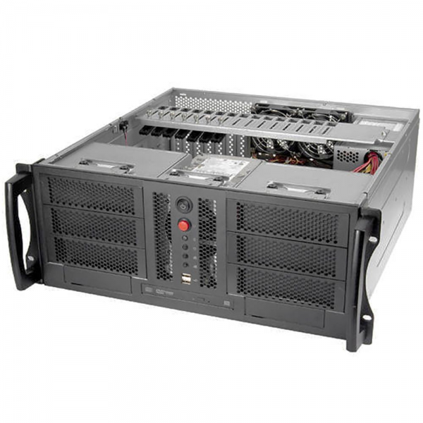 Корпус Chenbro Bad Pack RM41300H12*13729 For Tesla GPU (можно установить 4шт Tesla/Quadro), MB 12"x13", 3x5.25"+2x3.5"+4x Internal 3.5"+Slim ODD, 120mm FAN, wo PSU