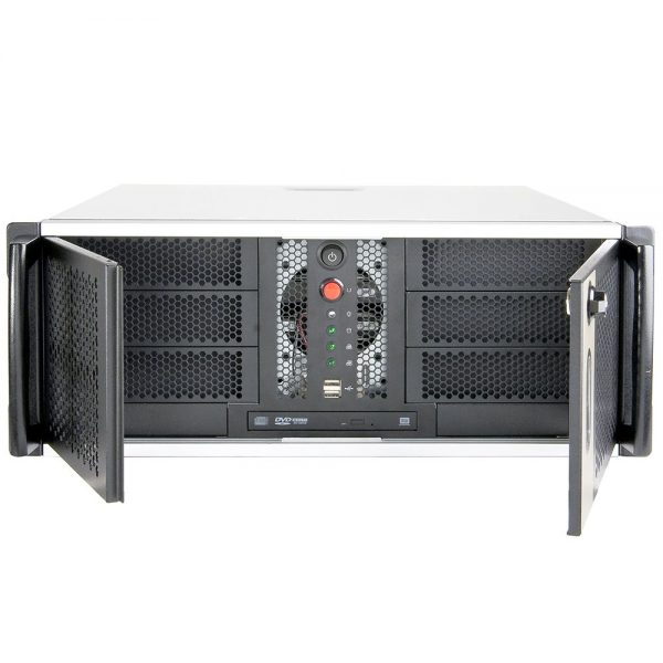 Корпус Chenbro Bad Pack RM41300H12*13729 For Tesla GPU (можно установить 4шт Tesla/Quadro), MB 12"x13", 3x5.25"+2x3.5"+4x Internal 3.5"+Slim ODD, 120mm FAN, wo PSU
