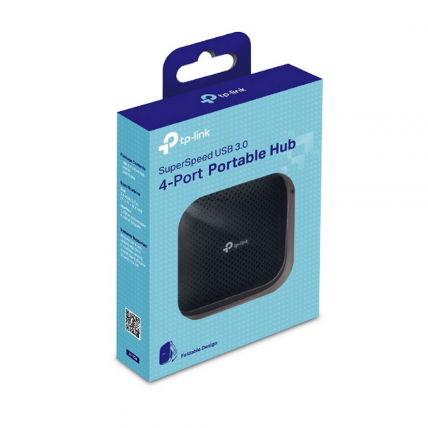 Концентратор TP-LINK UH400 4-портовый USB 3.0,1 разъём USB 3.0, 4 порта USB 3.0, встроенный кабель с разъёмом USB, компактный дизайн, plug & play, не требуется адаптера, (091477), {80}