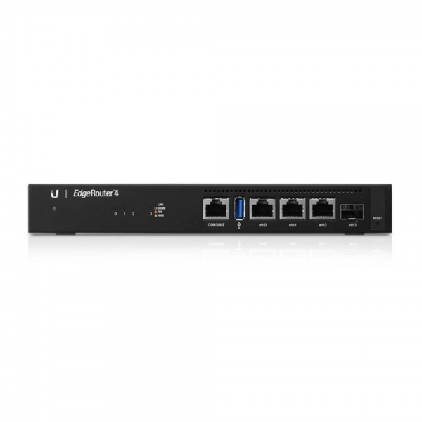 Маршрутизатор Ubiquiti EdgeRouter |ER-4| маршрутизатор 4 ядра (1 ГГц), 3х 1G RJ45, 1х SFP, (020657)