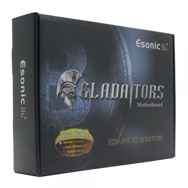 Материнская плата Esonic B250-BTC-Gladiator LGA 1151 ATX 2хDDR4 PCI-Ex16 11xPCI-Ex1 HDMI VGA RTL {20}