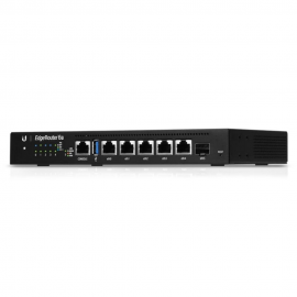 Маршрутизатор Ubiquiti EdgeRouter 6P |ER-6P| маршрутизатор 4 ядра (1 ГГц), 5х 1G RJ45, 1х SFP, раздача PoE