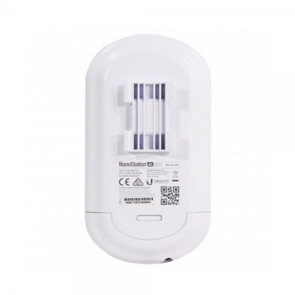 Точка доступа Wi-Fi Ubiquiti NanoStation 5AC Loco |Loco5AC| Ubiquiti точка доступа (AP/CPE), 5 ГГц, airMAX ac, 10 км, MIMO 2х2, |Loco5AC| (027250)